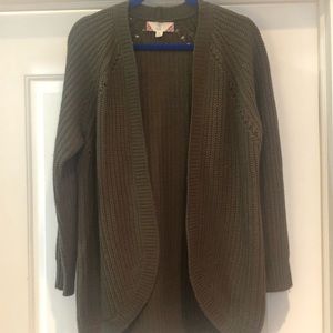 Olive Green Cardigan